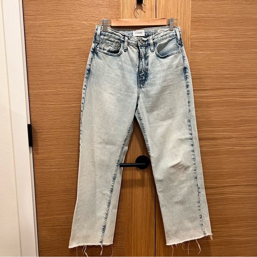 Frame | Le Jane | High-Rise Crop | Wide-Leg Jeans | Size 26